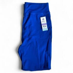 Blue pop fit yoga/work out shorts New w/tags size 3x